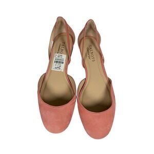Talbots Ballet Flat Women Slip on Shoes, Suede Leonora, Desert Bloom, Size 8.5